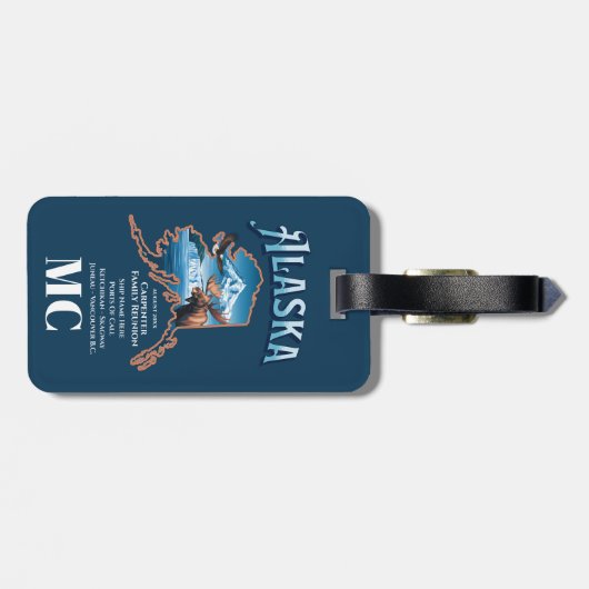 アラパーソナライズされたスカクルーズバケーション懇親会 ラゲッジタグ (裏面横)