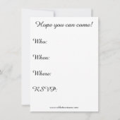 アラビおもしろいアンナイトパーティの招待状 招待状 (裏面)