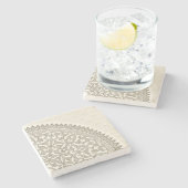 アラビアのスタイルのレース ストーンコースター (横)