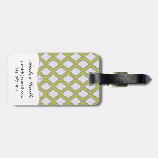 アラビアのスタイルパターン ラゲッジタグ (裏面横)