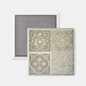 アラビアのタイルデザイン（カラーリトボ） マグネット (正面/裏面)