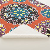 アラビアのタイル、ヴィンテージパッチワークのパターン。 シェルパブランケット (3/4)