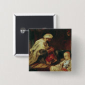 アラビアのテーラーの研修会のインテリア 缶バッジ (正面&裏面)