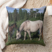 アラビアのロバ及び子馬2 クッション (ブランケット)