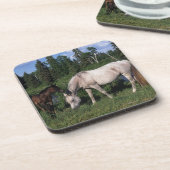 アラビアのロバ及び子馬2 コースター (左側)