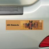 アラビアの三日月形の月のママ バンパーステッカー (車上)