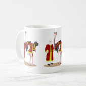 アラビアの原産の衣裳のだちょう コーヒーマグカップ (正面左)