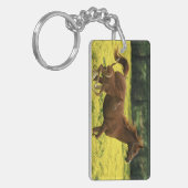 アラビアの子馬およびロバのランニング キーホルダー (正面左)