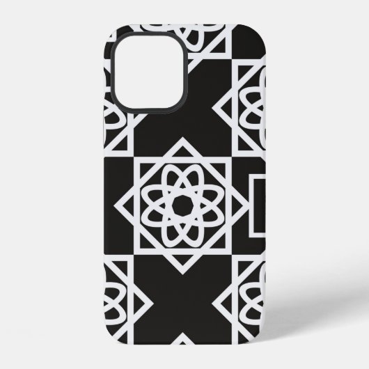 アラビアの幾何学模様。アート装飾。イスラム。花 iPhoneケース (裏面)