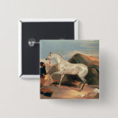 アラビアの種馬 缶バッジ (正面&裏面)