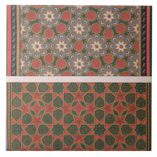 「アラビアの芸術からの天井の装飾の例、ように タイル (正面)