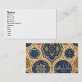 アラビアの装飾、「Polychrome OからのプレートXXVII 名刺 (正面/裏面)