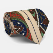 アラビアの複雑なレトロ模様 ネクタイ (ロール)