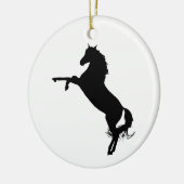 アラビアの馬のシルエット セラミックオーナメント (左)