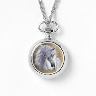 アラビアの馬のステンレス鋼の女性、一突きのスタイル 腕時計