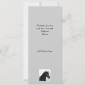 アラビアの馬のパーティの招待状 招待状 (裏面)