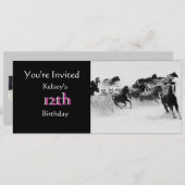 アラビアの馬のパーティの招待状 招待状 (正面/裏面)