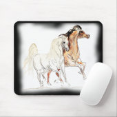 アラビアの馬のマウスパッド- 2人の友人Tu マウスパッド (マウス)