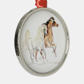 アラビアの馬の優れた円形のオーナメント メタルオーナメント (右)