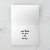 アラビアの馬の挨拶状 カード (内部)