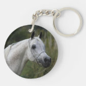 アラビアの馬のHeadshot 1 キーホルダー (裏面)