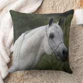 アラビアの馬のHeadshot 1 クッション (ブランケット)
