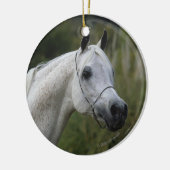 アラビアの馬のHeadshot 1 セラミックオーナメント (左)