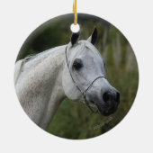 アラビアの馬のHeadshot 1 セラミックオーナメント (裏面)