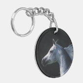 アラビアの馬のHeadshot 2 キーホルダー (正面左)