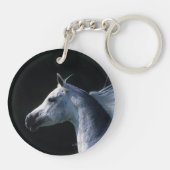アラビアの馬のHeadshot 2 キーホルダー (裏面)