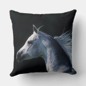 アラビアの馬のHeadshot 2 クッション (裏面)