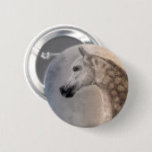 アラビアの馬ボタン 缶バッジ (正面&裏面)