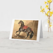 アラビアの馬(紙) カード (黄色い花)