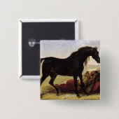 アラビアの馬 缶バッジ (正面&裏面)