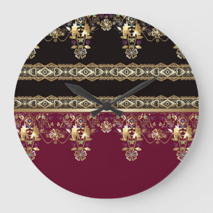 アラビアアンティークの装飾的な東装飾バロック ラージ壁時計