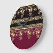 アラビアアンティークの装飾的な東観賞用バロック ラージ壁時計 (傾斜)