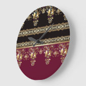 アラビアアンティークの装飾的な東観賞用バロック ラージ壁時計 (傾斜)