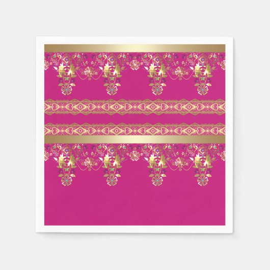 アラビアアンティーク装飾東バロック スタンダードカクテルナプキン (正面)
