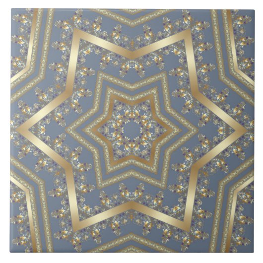 アラビアアンティーク装飾東バロック タイル (正面)