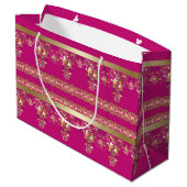 アラビアアンティーク装飾東バロック ラージペーパーバッグ (裏面アングル)