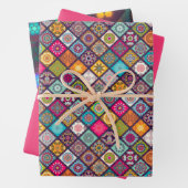 アラビアカラフルマンダラランタン異国デザイン ラッピングペーパーシート (インサイチュ)