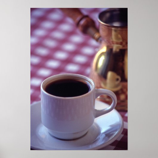 アラビアコーヒーのカップ。シリア。中央 ポスター (正面)