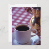 アラビアコーヒーのカップ。シリア。中央 ポストカード (正面/裏面)