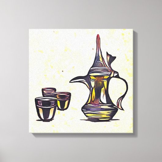 アラビアコーヒー キャンバスプリント (正面)