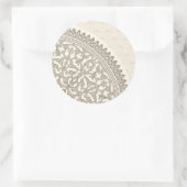 アラビアスタイルレース ラウンドシール (バッグ)