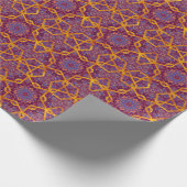 アラビアスタイル、水色イスラムのシームレスなパターン ラッピングペーパー (角)