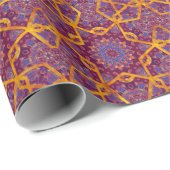 アラビアスタイル、水色イスラムのシームレスなパターン ラッピングペーパー (ロールコーナー)