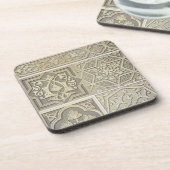 アラビアタイルは設計します(色のlitho) コースター (左側)