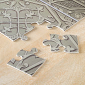 アラビアタイルは設計します(色のlitho) ジグソーパズル (側面)