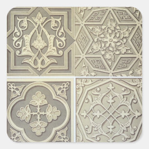 アラビアタイルは設計します(色のlitho) スクエアシール